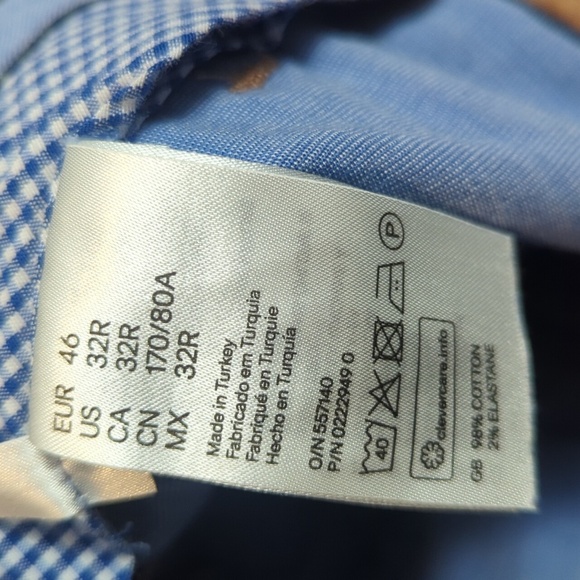 Men's H&M Tan Chino Pants with Straight-Leg Silhouette - 32R Great Condition - Picture 3 of 4